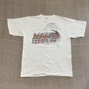 vintage Big Johnson Shirts mens XL white 1980s Thrill Of Victory  B Johonson USA
